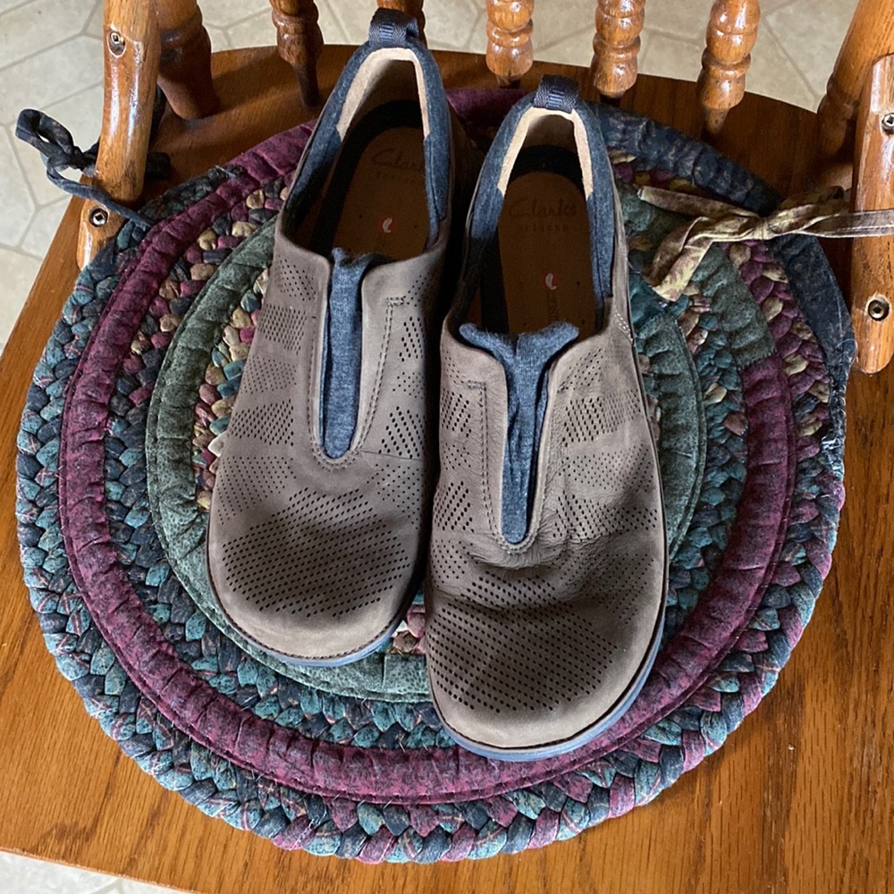 Clarks Unstructured slip on sporty shoe